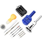 Trusa de scule pentru repararea ceasului, Edman, 13 piese, neagra, husa inclusa