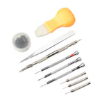 Trusa de scule pentru repararea ceasului, Edman, 13 piese, neagra, husa inclusa