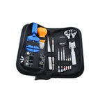 Trusa de scule pentru repararea ceasului, Edman, 13 piese, neagra, husa inclusa