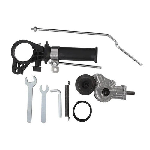 Edman roller drill attachment for cutting sheet metal and ferrous materials, Silver