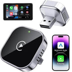 Adaptor Wireless Auto 2-in-1 Edman, CarPlay si Android Auto, Compatibil masini cu CarPlay original, iOS 10+ / Android 11+, Plug & Play, Bluetooth 5.0, WiFi Dual-Band, USB