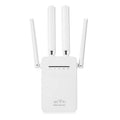 Amplificator de Semnal Wireless Edman, Range Extender Retea WIFI, Retea 2,4GHz, Viteza 300Mbs, 4 Antene, Slot LAN, Compatibil cu 3G / 4G / 5G, Raza de actiune pana la 300M, Alb