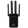Amplificator de Semnal Wireless Edman, Range Extender Retea WIFI, Retea 2,4GHz, Viteza 300Mbs, 4 Antene, Slot LAN, Compatibil cu 3G / 4G / 5G, Raza de actiune pana la 300M, Negru