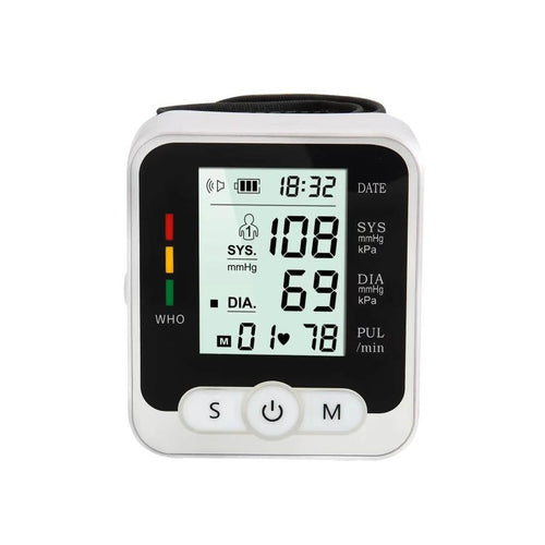 Edman TNS-1 blood pressure monitor, plastic, LCD, batteries included, White
