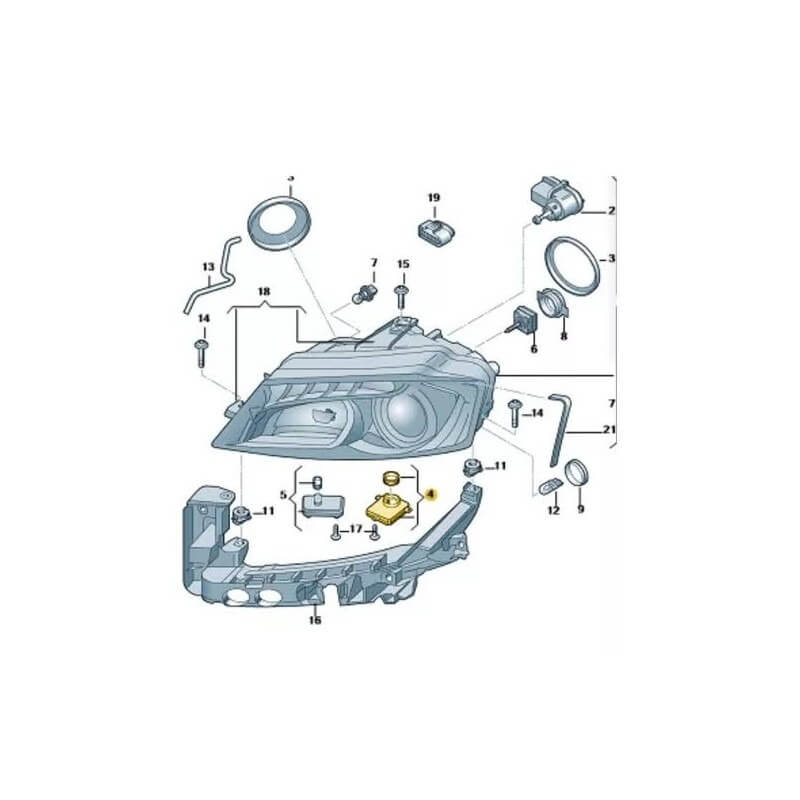 Balast Xenon MOTOR10 compatibil Mitsubishi/Audi 8K0941597E / 1307329315 / W003T22071