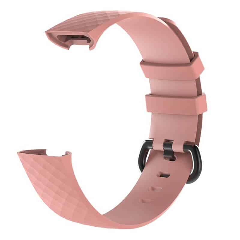 Curea Bratara Edman pentru Fitbit Charge 3 / 4, marimea S, Roz deschis