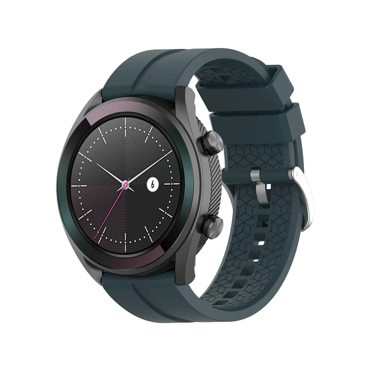 Curea Bratara Edman pentru Huawei Watch GT Active, 22mm, Gri Petrol