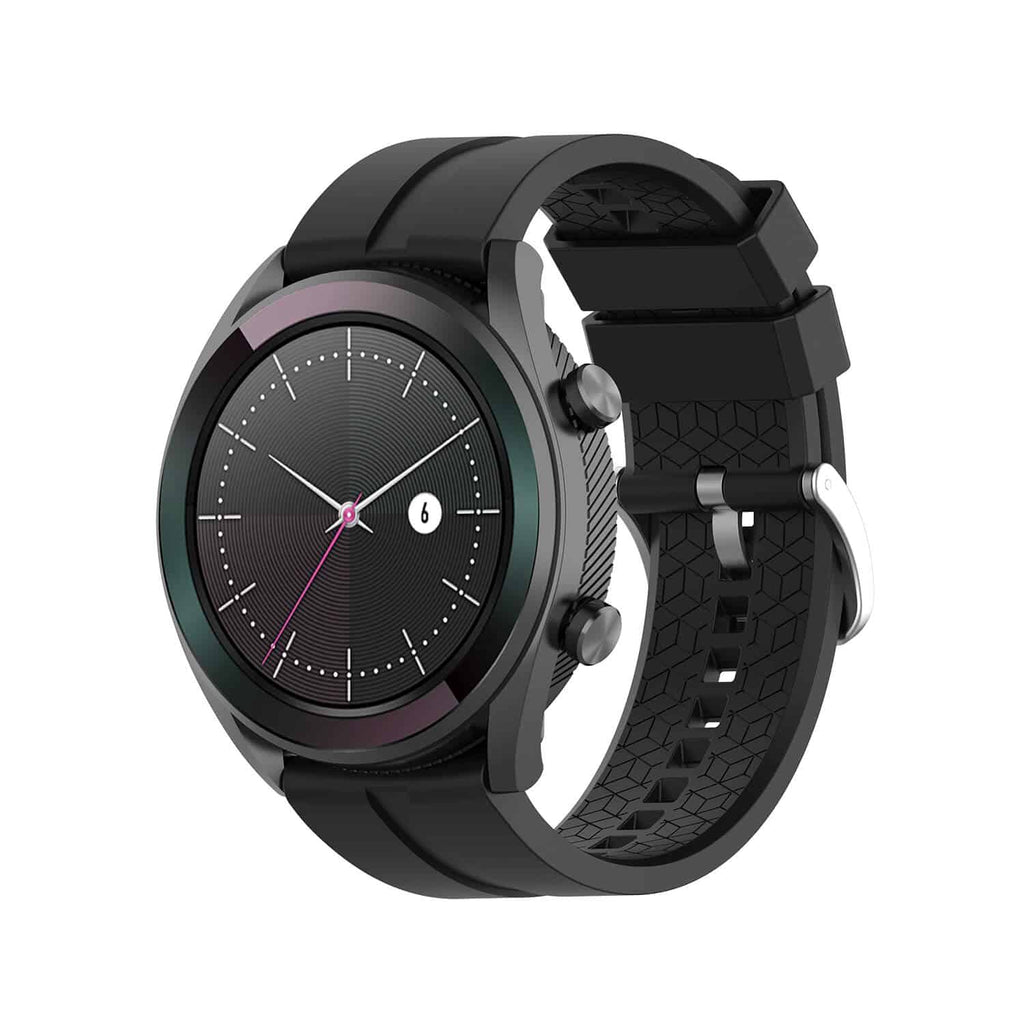 Curea Bratara Edman pentru Huawei Watch GT Active, 22mm, Negru