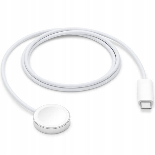 Edman magnetic wireless charging cable compatible with Apple Watch, USB-C, White