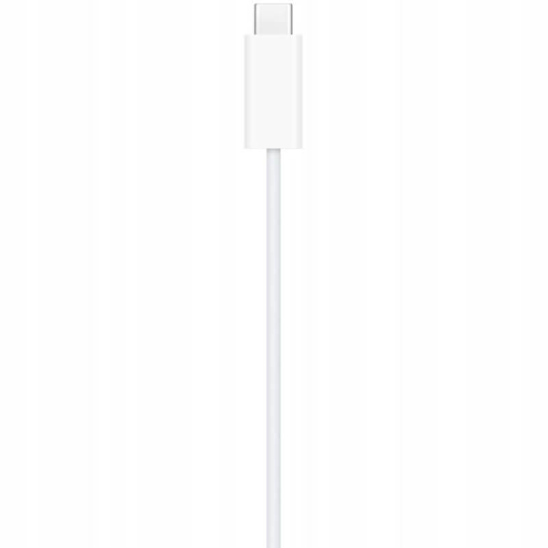 Cablu incarcare wireless Edman Magnetic compatibil Apple Watch, cu USB-C, alb