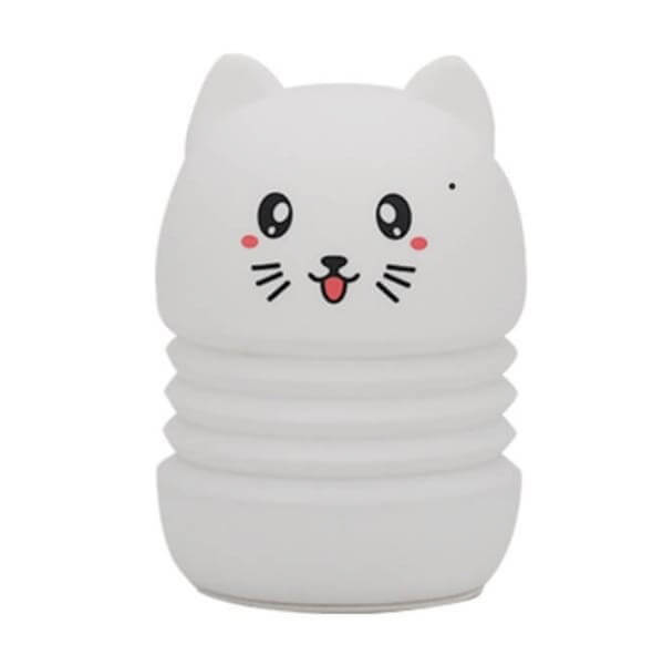 Lampa tactila Edman Cat pentru copii Led cu 3 culori, 5V, incarcare USB