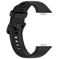 Curea bratara Edman siliconica pentru Huawei Watch Fit 3/4/4 Pro, Negru