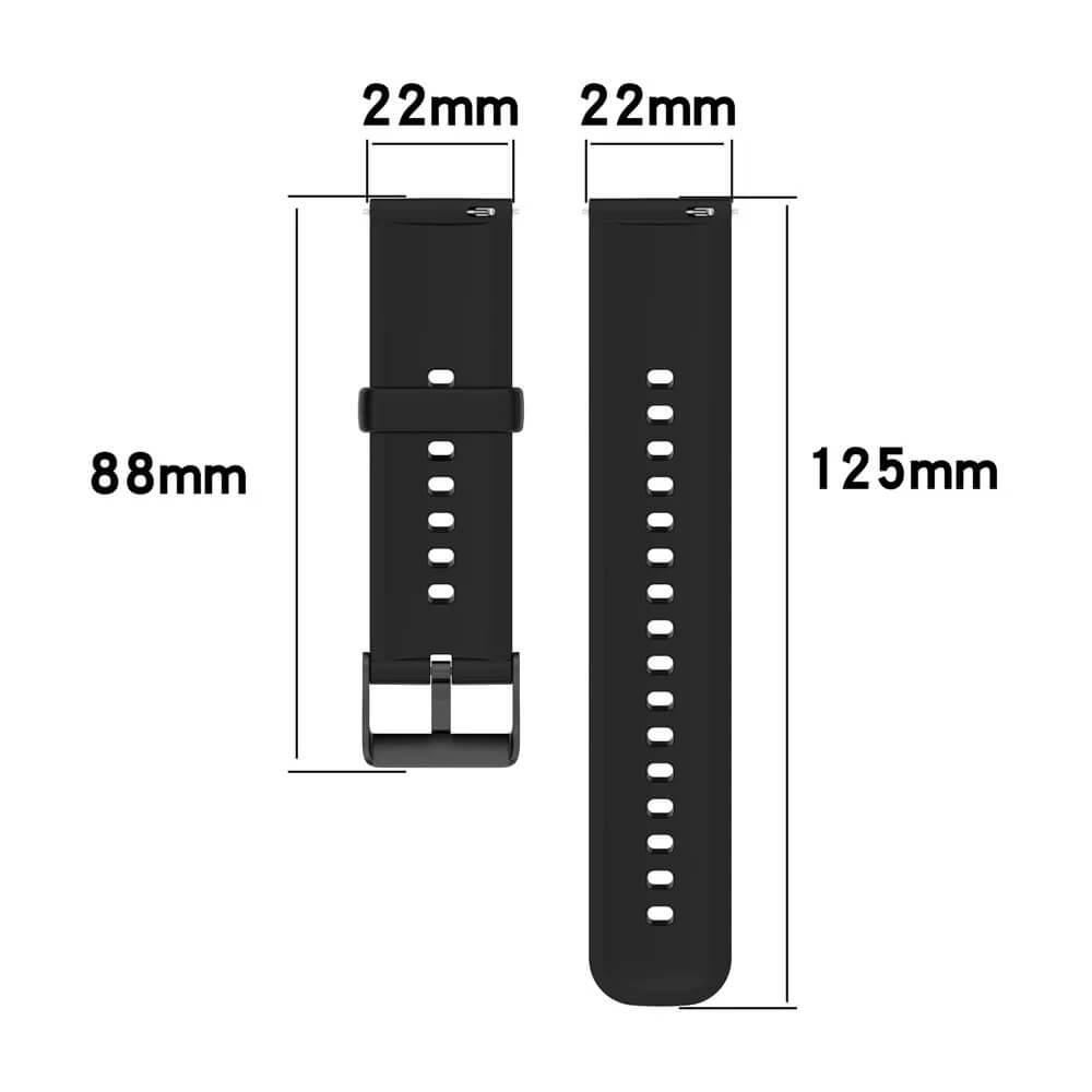 Curea Edman compatibila Huawei Watch 3, 22mm, Negru
