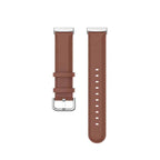 Curea Edman din piele compatibila cu Fitbit Versa 3 / Sense, Maro