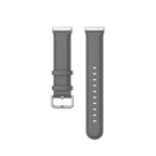 Curea Edman din piele compatibila cu Fitbit Versa 3 / Sense, Gri