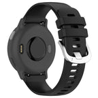 Curea Edman siliconica 20mm compatibila Garmin Vivoactive 5/6 Active 5/6, Negru