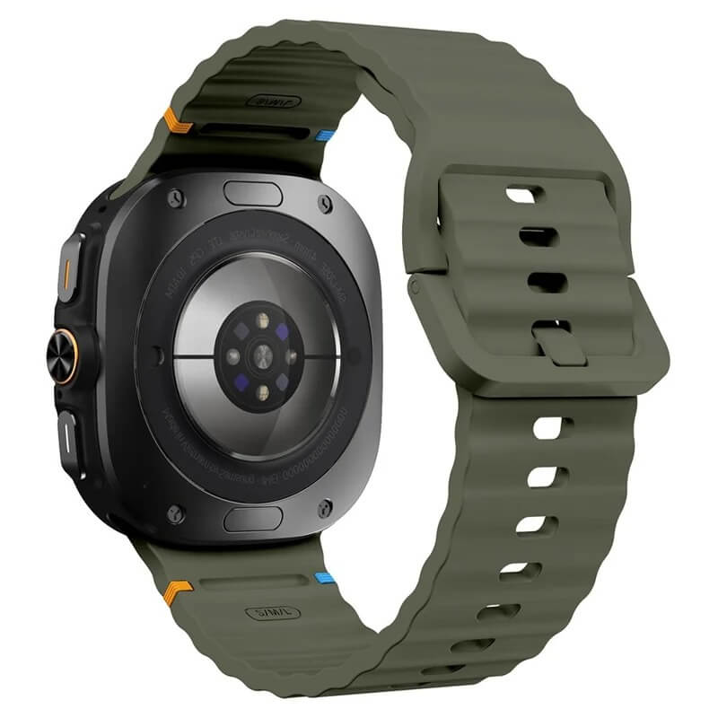 Curea Edman siliconica compatibila Galaxy Watch Ultra, Verde