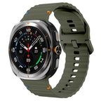 Curea Edman siliconica compatibila Galaxy Watch Ultra, Verde