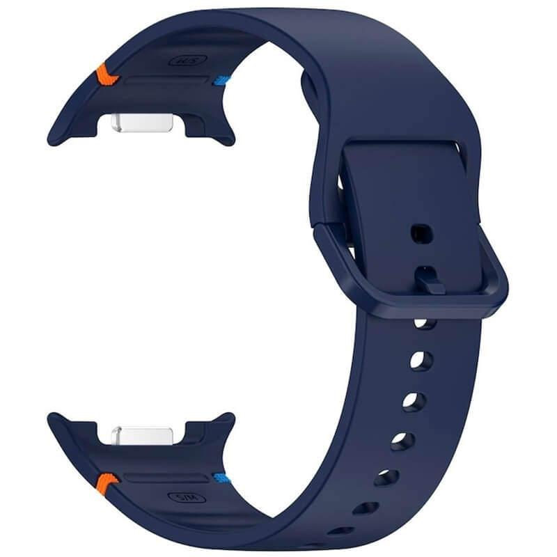 Curea Edman siliconica S/M compatibila Galaxy Watch 8 / Watch 8 Classic, Albastru