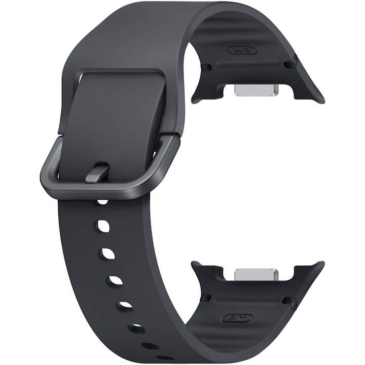 Curea Edman siliconica S/M compatibila Galaxy Watch 8 / Watch 8 Classic, Graphite