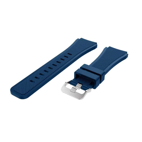 Edman silicone strap compatible with Samsung Gear S3, quick release pins, 22mm