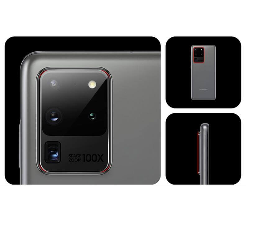 Folie de protectie Edman pentru lentile camera Samsung Galaxy S20 Ultra