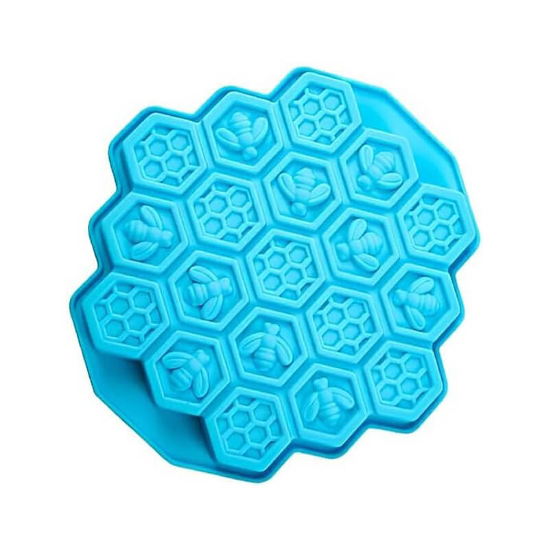 Forma pentru cuburi de gheata Edman Honey, silicon, albastru