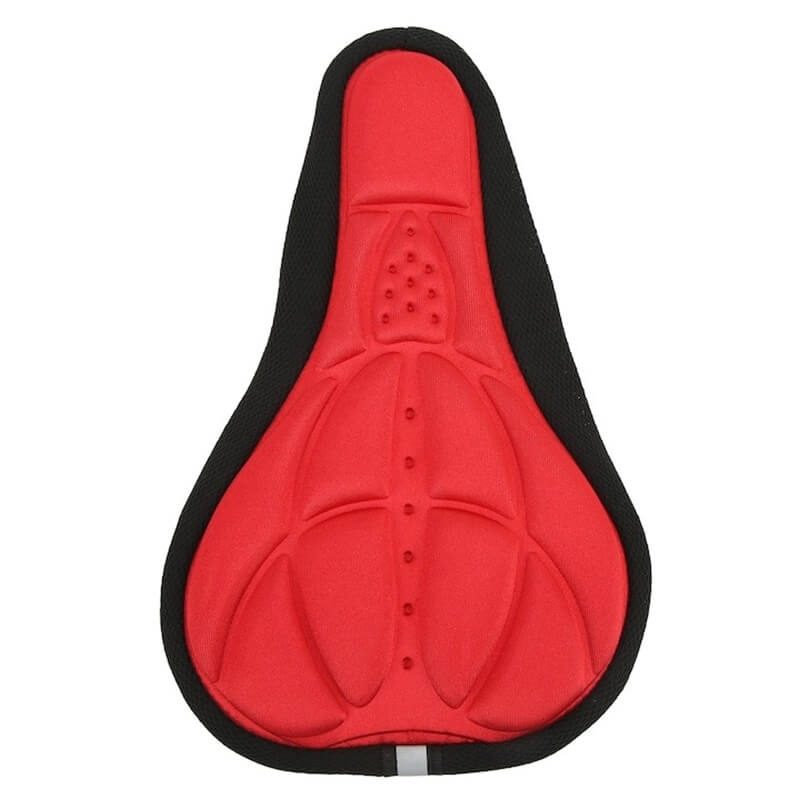 Husa universala Edman AVX-RW5D cu gel pentru scaunul bicicletei, Rosu