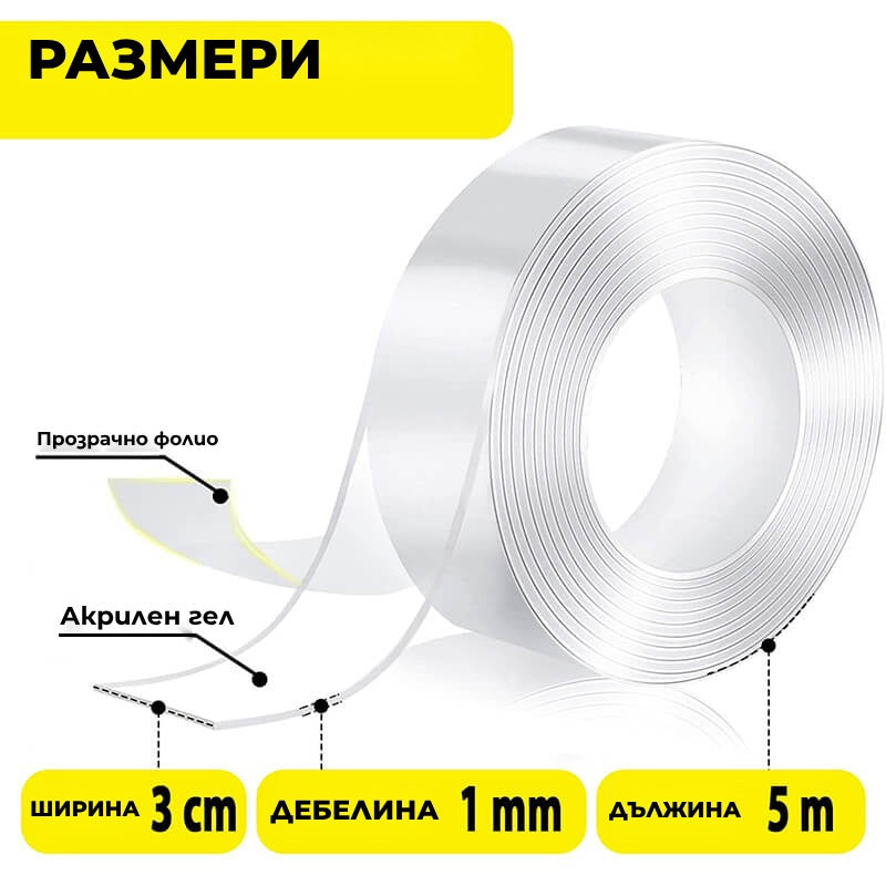 banda-dublu-adeziva-puternica-cu-tehnologie-nano-edman-transparenta-siliconica-rezistenta-la-apa-reutilizabila-nu-lasa-urme-grosime-1mm-latime-3-cm-lungime-5m