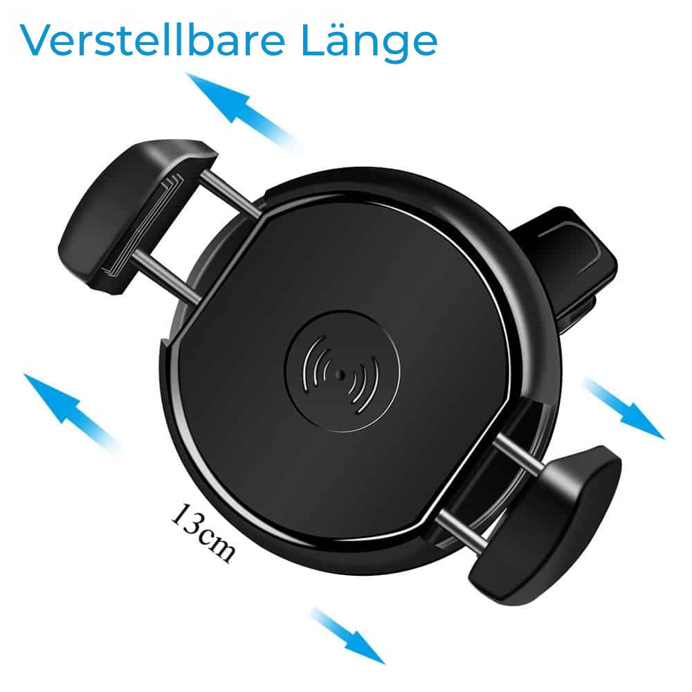 Incarcator auto wireless QI Edman Fast Charging, Universal, negru