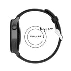 Curea Edman compatibila Huawei Watch 3, 22mm, Negru