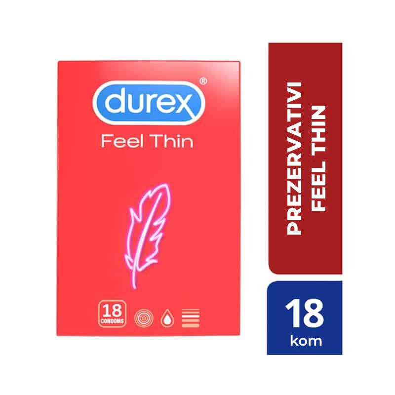 Prezervative Durex Feel Thin, 18 bucati