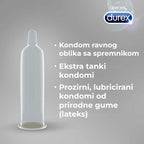 Prezervative Durex Invisible Extra Sensitive, 10 buc