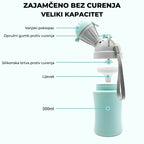 Olita portabila Edman pentru baieti, rezistent la scurgeri, toaleta de urgenta pentru calatorii cu masina in Aer liber, camping, parc, plaja, 480ml, Albastru