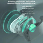 Aparat masaj cervical cu impulsuri electromagnetice, cu incalzire, portabil, 3 moduri de masaj, 15 nivele de intensitate, USB, Edman, Alb