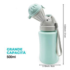 Olita portabila Edman pentru baieti, rezistent la scurgeri, toaleta de urgenta pentru calatorii cu masina in Aer liber, camping, parc, plaja, 480ml, Albastru