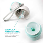 Olita portabila Edman pentru baieti, rezistent la scurgeri, toaleta de urgenta pentru calatorii cu masina in Aer liber, camping, parc, plaja, 480ml, Albastru