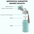 Olita portabila Edman pentru baieti, rezistent la scurgeri, toaleta de urgenta pentru calatorii cu masina in Aer liber, camping, parc, plaja, 480ml, Albastru