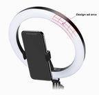 Lampa circulara Selfie Ring Light Apexel APL-FL10JJ14Y, diametru 26cm, cu tripod/trepied si suport telefon