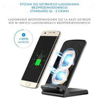 Incarcator wireless QI Edman S70, 2 Bobine cu Incarcare rapida, Universal, negru