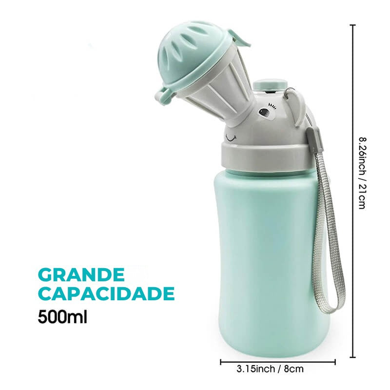 Olita portabila Edman pentru baieti, rezistent la scurgeri, toaleta de urgenta pentru calatorii cu masina in Aer liber, camping, parc, plaja, 480ml, Albastru