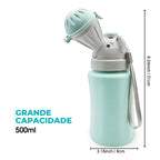 Olita portabila Edman pentru baieti, rezistent la scurgeri, toaleta de urgenta pentru calatorii cu masina in Aer liber, camping, parc, plaja, 480ml, Albastru