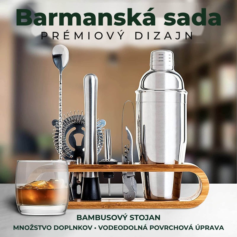 Set-de-Barman-pentru-bauturi-Edman-suport-din-bambus-Shaker-Cobbler-550-ml-10-Piese-Otel-Inoxidabil-Argintiu