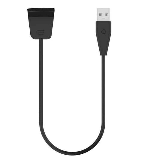 Edman charging cable for Fitbit Alta HR with restart function, Black