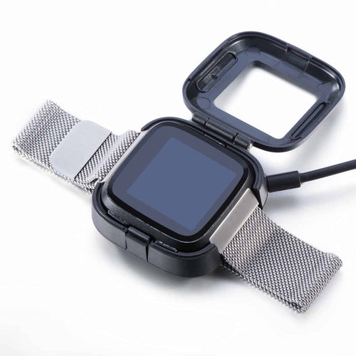 Cablu de incarcare Edman pentru Bratara Fitbit Versa, Negru