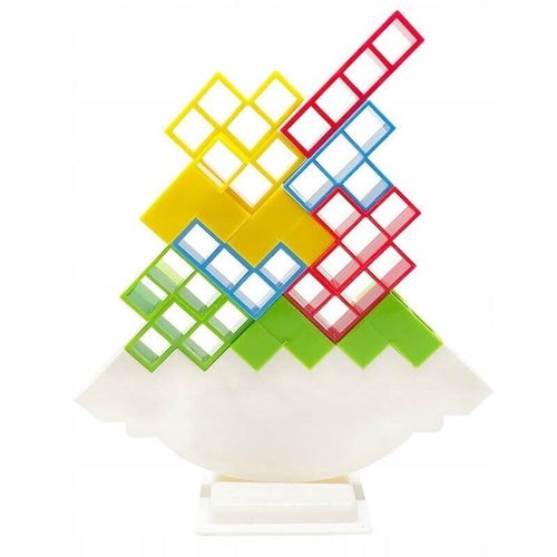 Edman interactive Tetris-style block stacking board game, 32 pieces, Multicolour