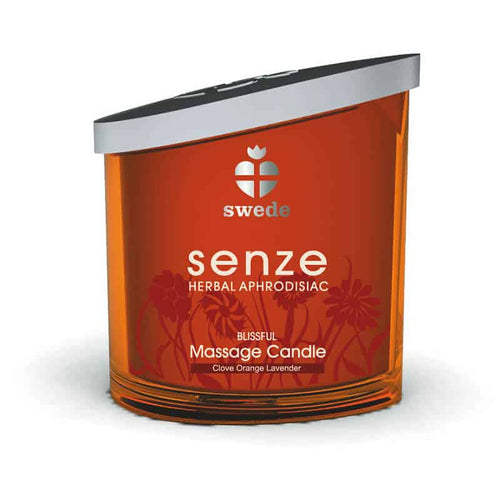 Swede Senze scented massage candle with aphrodisiac effect