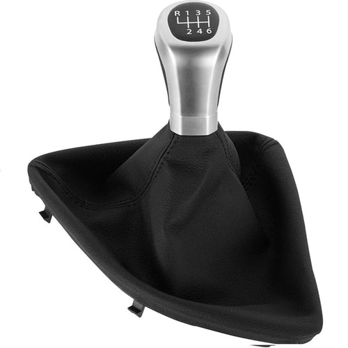 MOTOR10 gear shift knob with boot and frame for BMW 1 Series E81 E82 E87 E88