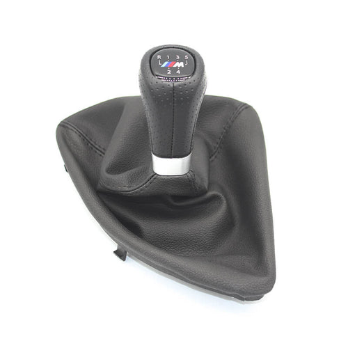 MOTOR10 gear shift boot with knob and frame for BMW Series, M Performance logo