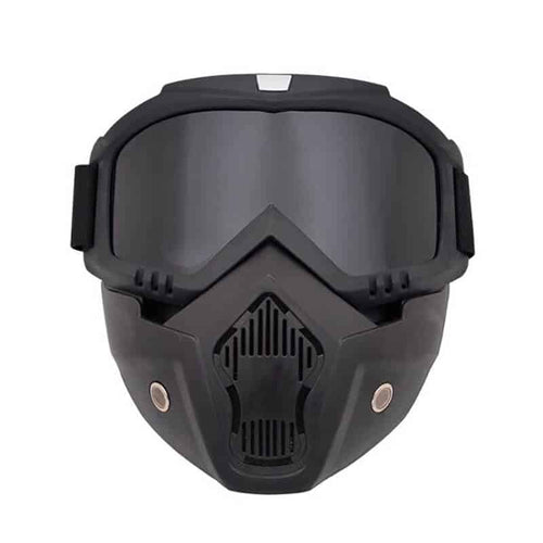 Edman ND03 hard plastic face mask + ski goggles for sports